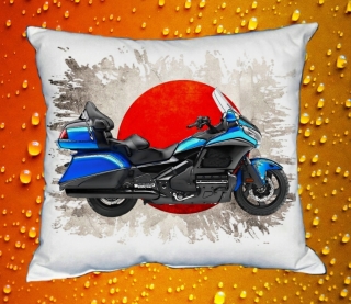 Polštářek s motorkou Honda Gold Wing blue