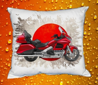 Polštářek s motorkou Honda Gold Wing red