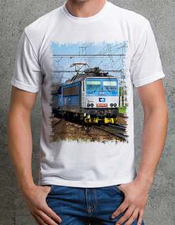 tričko s lokomotivou 163 047