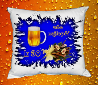 Polštář narozeniny MUŽI 30 let