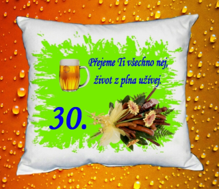Polštář narozeniny MUŽI 30 let I