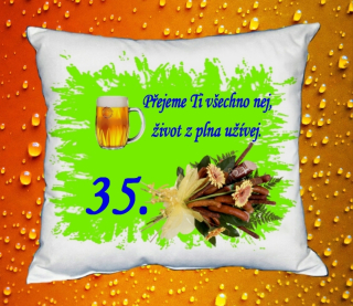 Polštář narozeniny MUŽI 35 let 