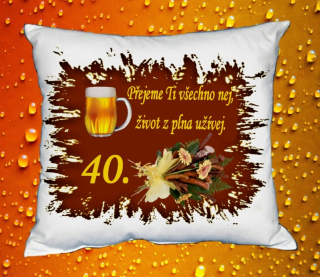 Polštář narozeniny MUŽI 40 let I