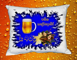 Polštář narozeniny MUŽI 40 let II