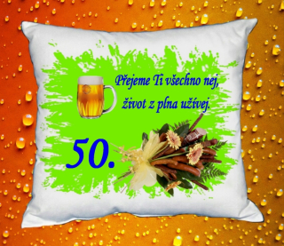Polštář narozeniny MUŽI 50 let I