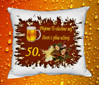 Polštář narozeniny MUŽI 50 let II