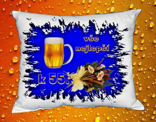 Polštář narozeniny MUŽI 55 let II