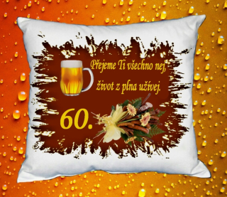 Polštář narozeniny MUŽI 60 let I