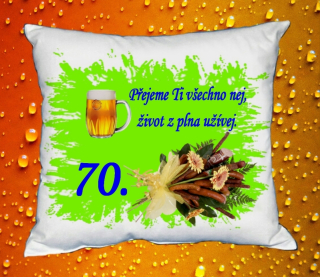 Polštář narozeniny MUŽI 70 let 