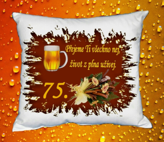 Polštář narozeniny MUŽI 75 let I