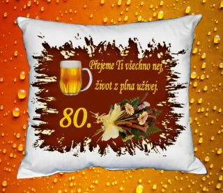Polštář narozeniny MUŽI 80 let I