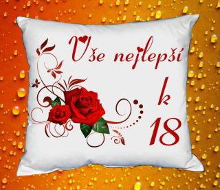 Polštář narozeniny ŽENY 18 let 