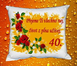 Polštář narozeniny ŽENY 40 let I