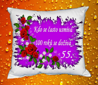 Polštář narozeniny ŽENY 55 let 
