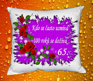 Polštář narozeniny ŽENY 65 let 