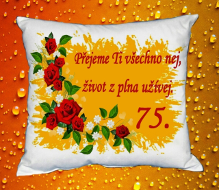 Polštář narozeniny ŽENY 75 let I