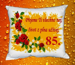 Polštář narozeniny ŽENY 85 let 
