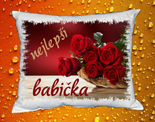 Moon River nejlepší Babička polštářek 30 x 40 cm