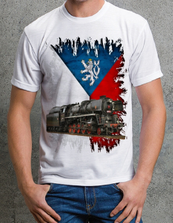 tričko s lokomotivou 556