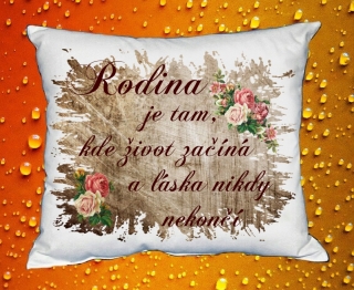 Polštářek rodina
