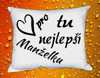 Polštářek pro tu nejlepší manželku