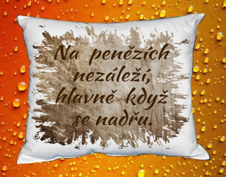 Polštář na penězích nezáleží, hlavně když se nadřu hnědý
