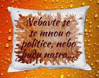 Polštář nebavte se se mnou o politice III