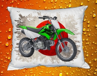 Polštářek s motorkou Kawasaki KLX