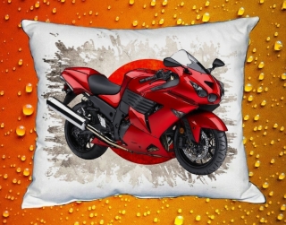 Polštářek s motorkou Kawasaki Ninja ZX