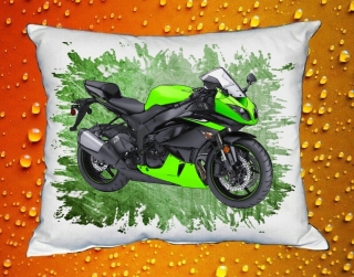 Polštářek s motorkou Kawasaki Ninja ZX 6R 