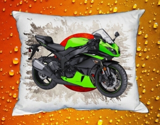 Polštářek s motorkou Kawasaki Ninja ZX 6R I 