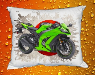Polštářek s motorkou Kawasaki Ninja Zx-10r  