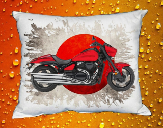 Polštářek s motorkou Suzuki Boulevard M90