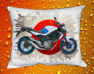 Polštářek s motorkou Suzuki SFV650