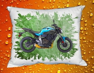 Polštářek s motorkou YAMAHA FZ-07 ABS BLUE  II