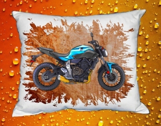 Polštářek s motorkou YAMAHA FZ-07 ABS BLUE  III