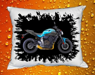 Polštářek s motorkou YAMAHA FZ-07 ABS BLUE  IV