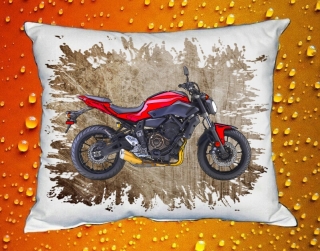 Polštářek s motorkou YAMAHA FZ-07 ABS RED  I