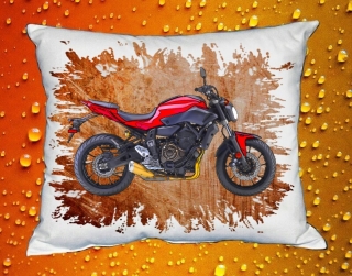 Polštářek s motorkou YAMAHA FZ-07 ABS RED  III