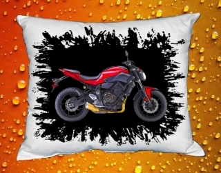 Polštářek s motorkou YAMAHA FZ-07 ABS RED  IV