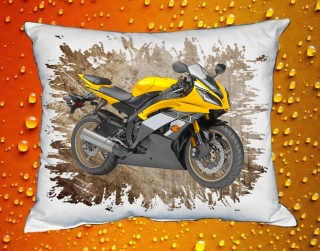 Polštářek s motorkou YAMAHA YZF-R6 GOLD I