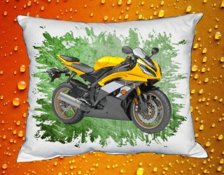 Polštářek s motorkou YAMAHA YZF-R6 GOLD II
