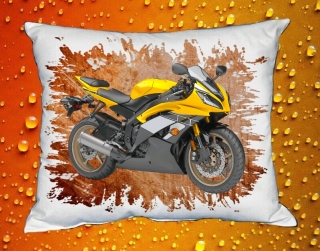 Polštářek s motorkou YAMAHA YZF-R6 GOLD III