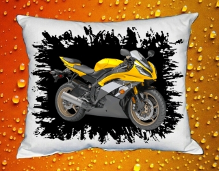 Polštářek s motorkou YAMAHA YZF-R6 GOLD IV