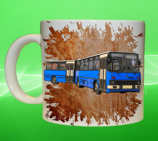 Moon River IKARUS 280 hrnek s autobusem oranžový obsah 450 ml