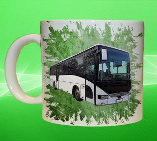 Moon River IVECO ARWAY hrnek s autobusem zelený obsah 75  ml