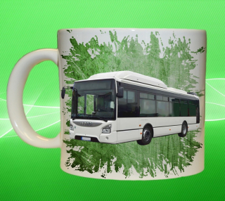 Moon River IVECO  hrnek s autobusem zelený obsah 150 ml