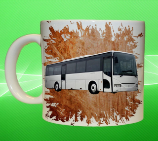 Moon River IVECO II hrnek s autobusem oranžový obsah  150 ml