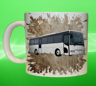 hrnek s autobusem  IVECO II. hnědý 550 ml