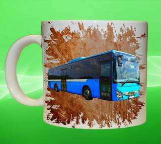 hrnek s autobusem  IVECO Crossway LE oranžový  75 ml